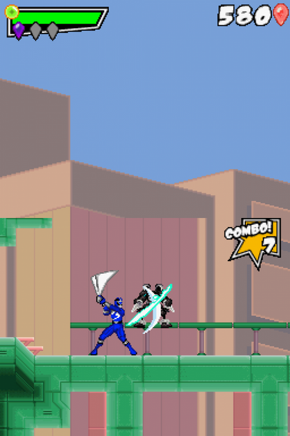 Power Rangers: Samurai gameplay for Nintendo DS (DS) action adventure video game