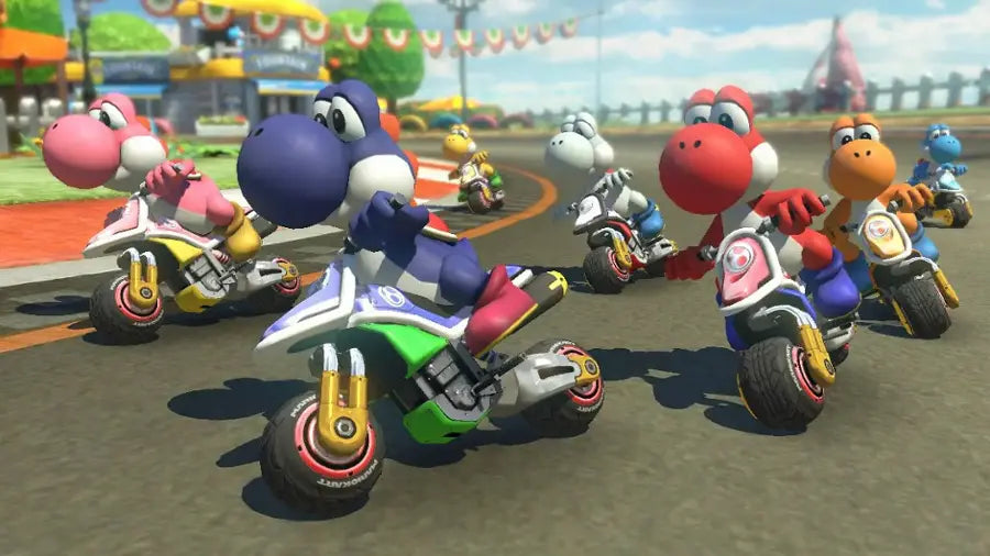 Mario Kart 8 Deluxe gameplay image for Nintendo Switch (NS) video game