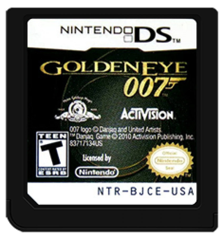 007 Goldeneye cartridge art for Nintendo DS (DS) video game