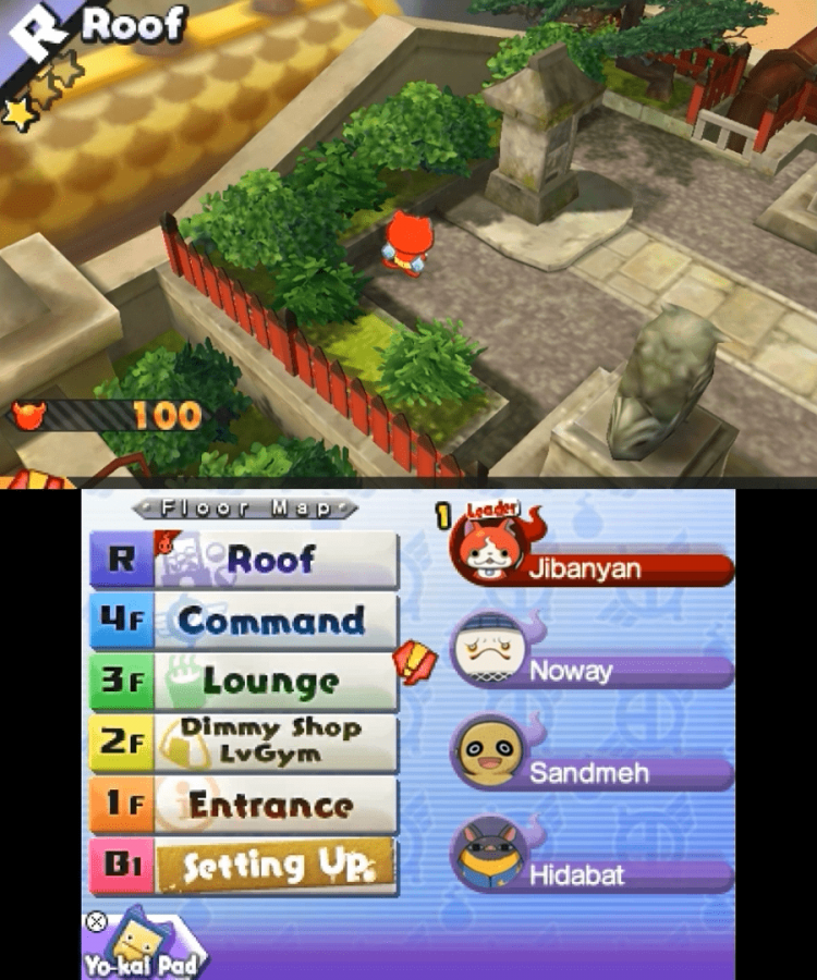 Yo-Kai Watch Blasters: Red Cat Corps gameplay for Nintendo 3DS (3DS) role-playing action video game