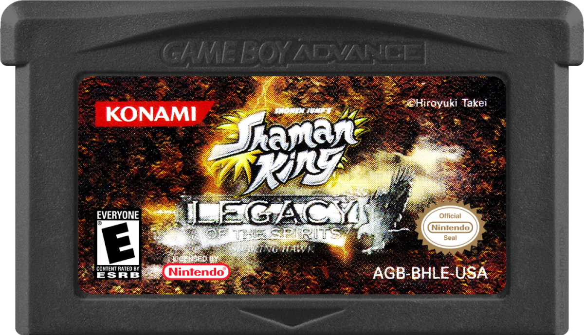 Shaman King Legacy Of The Spirits game cartridge for Game Boy Advance GBA video game