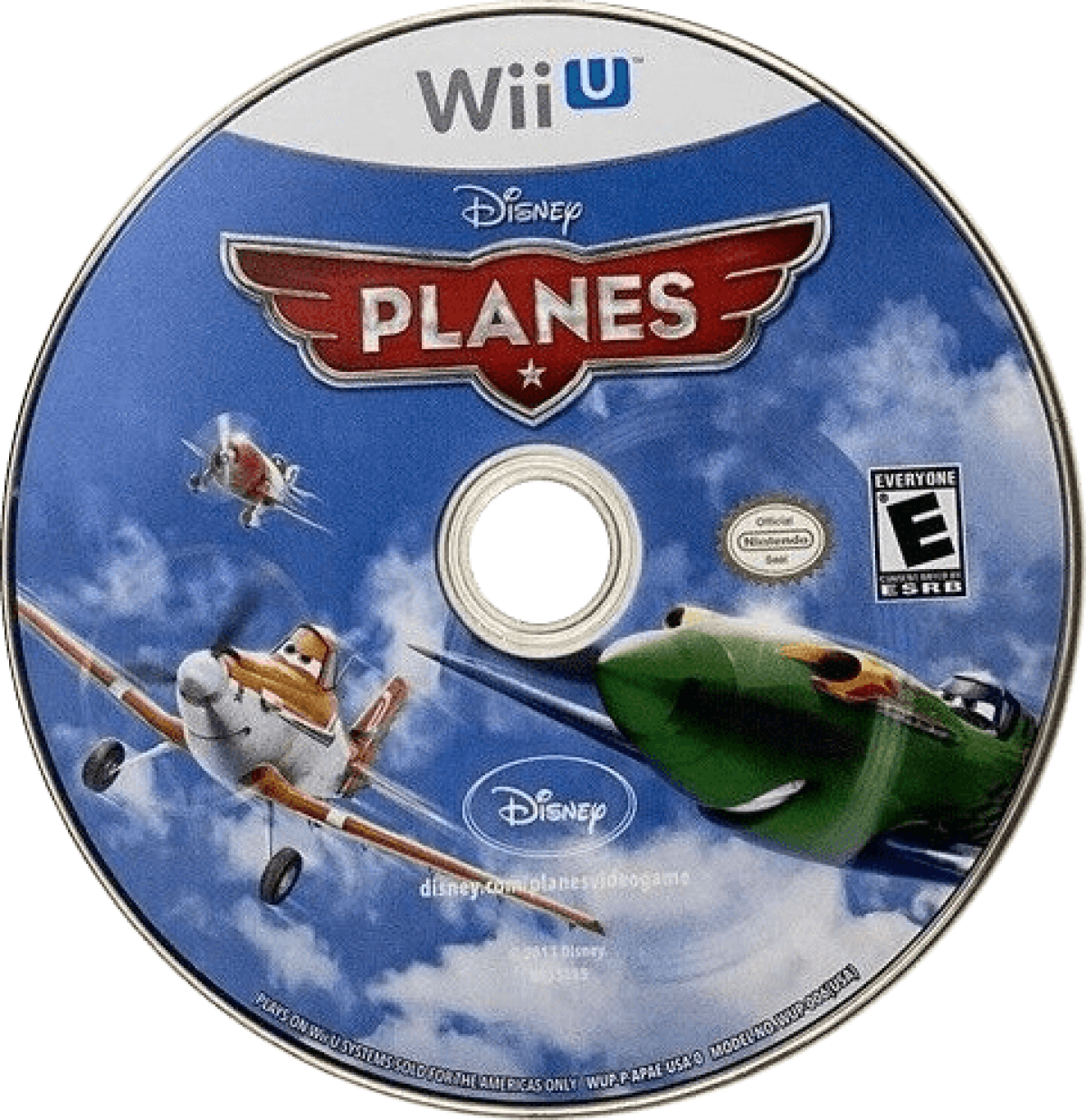 Disney Planes disc cover art for Nintendo Wii U (Wii U) video game. 