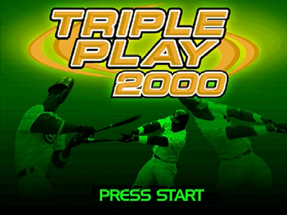 Triple Play 2000 title screen for Nintendo 64 N64 video game