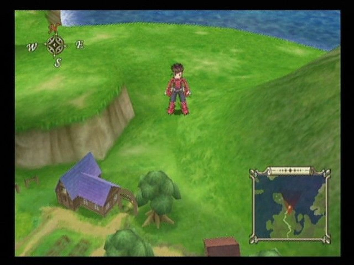 Tales of Symphonia Player’s Choice GameCube GC video game, JRPG, fantasy adventure, real-time combat, anime-style storytelling, Nintendo GameCube classic gameplay screenshot
