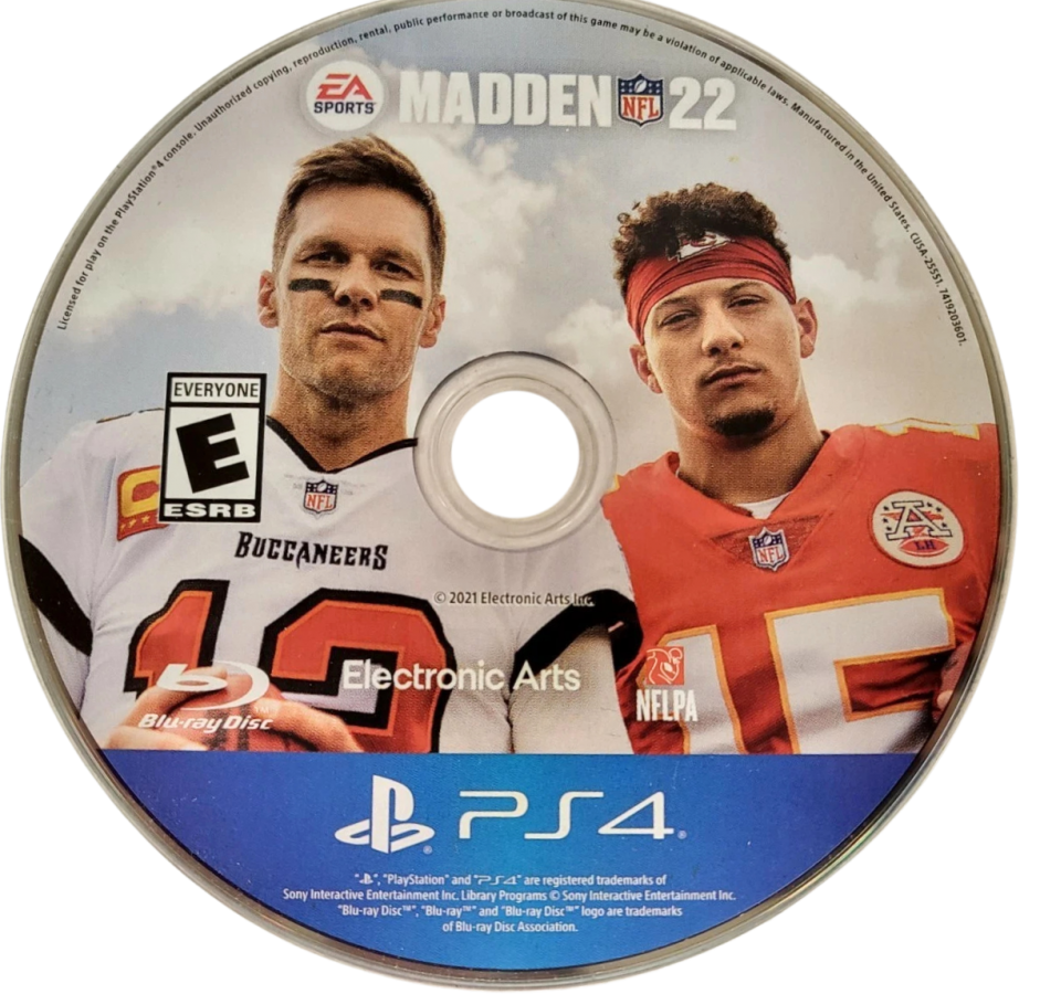 Madden NFL 22 – PlayStation 4 (PS4) video game disc, American football sports game