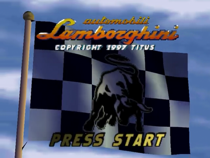 Automobili Lamborghini title screen for Nintendo 64 (N64) video game