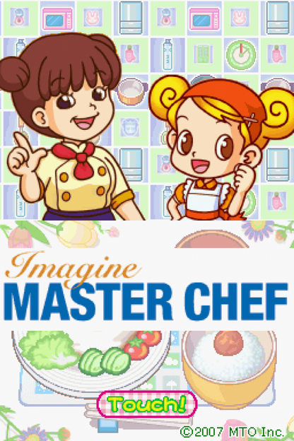 Imagine Master Chef Nintendo DS cooking simulation game with recipe challenges kitchen tasks and culinary creativity for young players gameplay