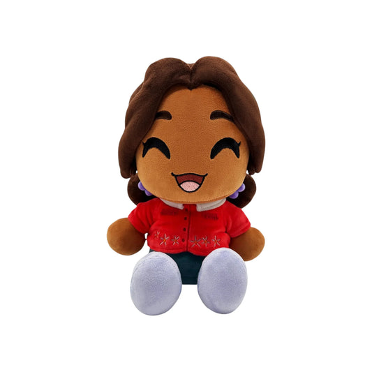 Five Nights at Freddy's Cassie 9 inch plush featuring soft premium fabric embroidered character details inspired by the Security Breach Ruin storyline collectible horror game merchandise display quality gaming room decor gift for Five Nights at Freddy's fans collectible gaming appeal