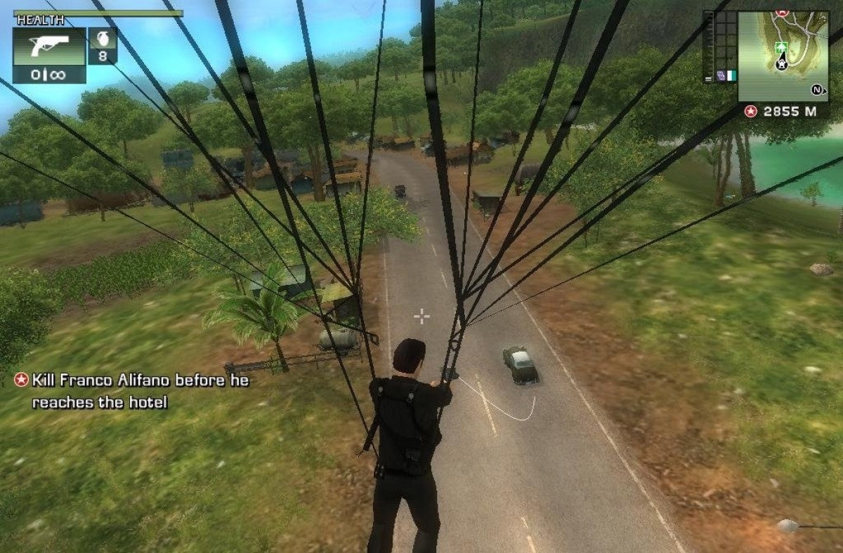 Just Cause gameplay for PlayStation 2 (PS2) video game