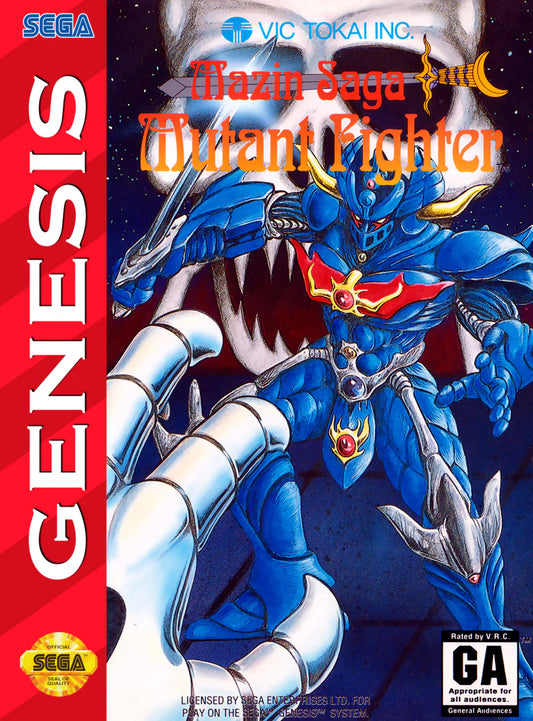 Mazin Saga: Mutant Fighter cover art for Sega Genesis (GEN) video game