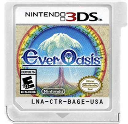 Ever Oasis cartridge for Nintendo 3DS (3DS) action role-playing video game