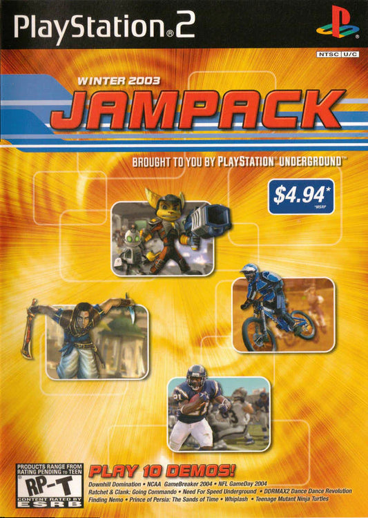 PlayStation Underground Jampack: Winter 2003 cover art for PlayStation 2 (PS2) video game