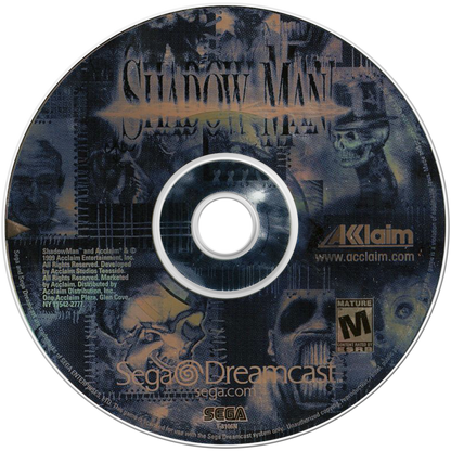 Shadow Man Sega Dreamcast retro video game action adventure disc