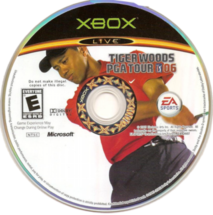 Tiger Woods PGA Tour 06 disc art for Xbox (XBOX) video game