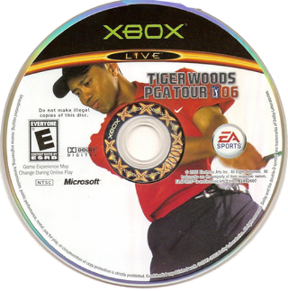 Tiger Woods PGA Tour 06 disc art for Xbox (XBOX) video game