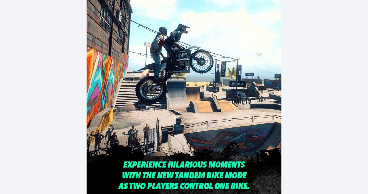 Trials Rising – Nintendo Switch (NS) gameplay image for video game for NS
