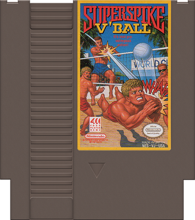 Super Spike Volleyball and World Cup Soccer cartridge for Nintendo Entertainment System (NES) video game