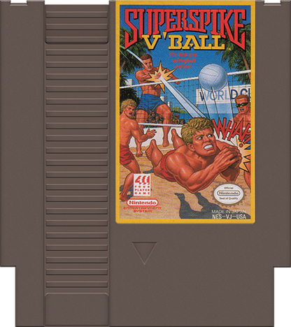 Super Spike Volleyball and World Cup Soccer cartridge for Nintendo Entertainment System (NES) video game