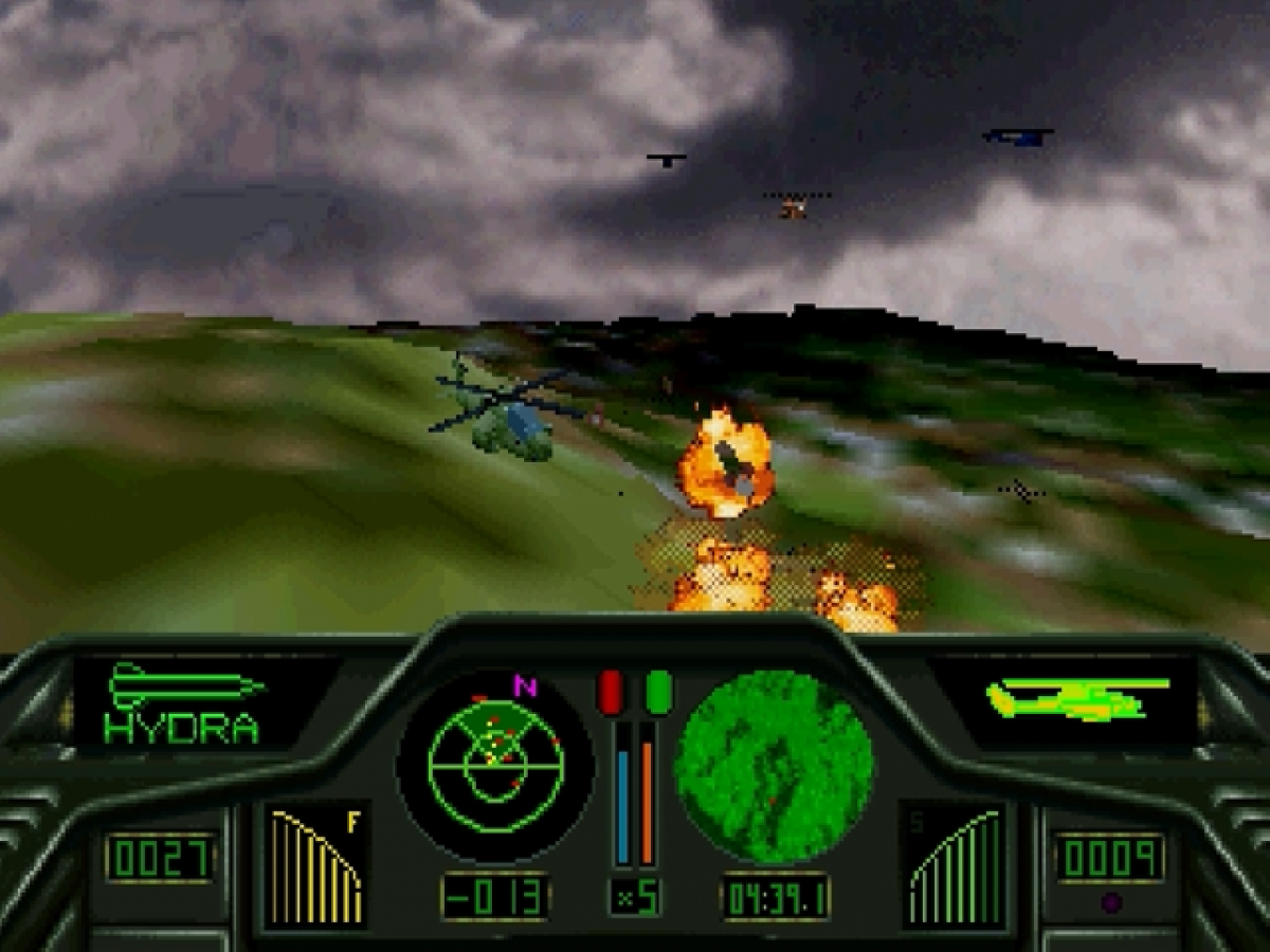 Black Fire Sega Saturn combat flight simulator modern jet fighter aerial dogfights military missions cockpit view realistic style air combat strategy MicroProse retro gaming Sega Saturn software video game title gameplay