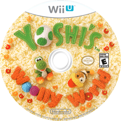 Yoshi's Woolly World disc cover art for Nintendo Wii U (WiiU) video game