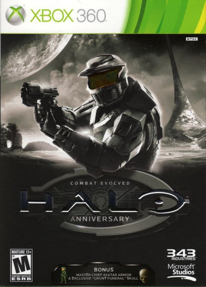 Halo: Combat Evolved Anniversary cover art for Xbox 360 (X360) sci-fi first-person shooter video game