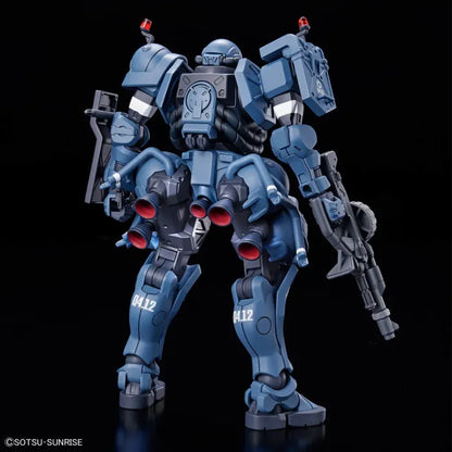 MS-06-SSP Police Zaku Mobile Suit Gundam GQuuuuuuX Bandai Hobby HG 1/144 scale model kit inspired design featuring detailed mecha construction aesthetic law enforcement themed mobile suit iconic Gundam mechanical design articulated armor components collectible plastic model building and anime inspired display presentation