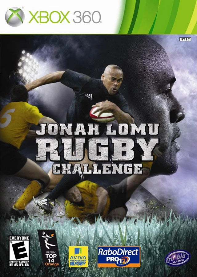 Jonah Lomu Rugby Challenge cover art for Xbox 360 (X360) sports rugby video game