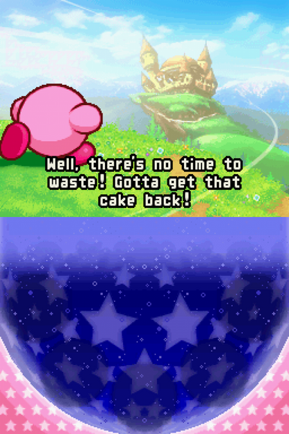 Kirby: Squeak Squad gameplay for Nintendo DS (DS) platforming action adventure video game