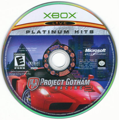 Project Gotham Racing 2 [Platinum Hits] – Xbox (XBOX) disc for video game for XBOX