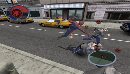 Spider Man 2 PS2 PlayStation 2 open world action adventure superhero game web swinging combat New York City exploration retro video game gameplay