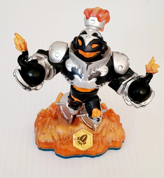  Dark Blast Zone Skylanders Swap Force character figure collectible toy dark variant fire element lava warrior swapper portal compatible game piece molten explosion fighter figure for Skylanders fans