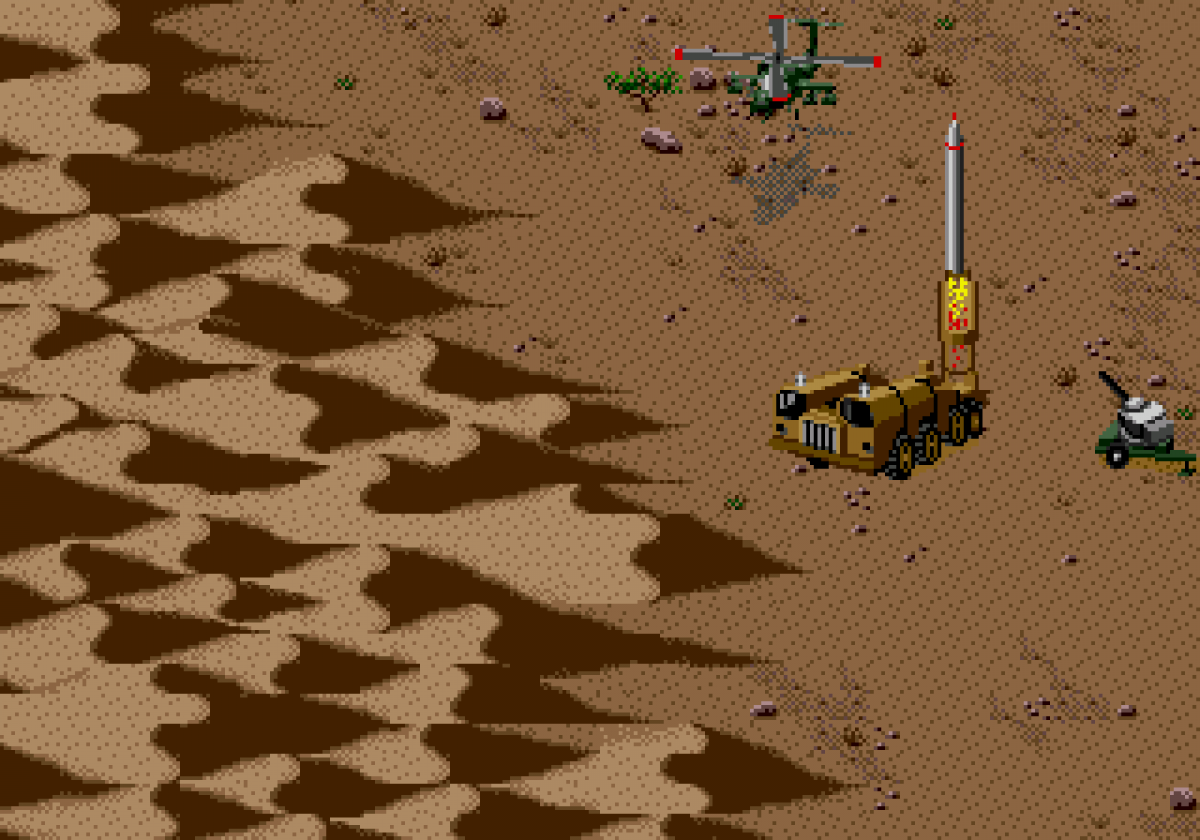 Desert Strike Return to the Gulf Sega Genesis retro video game helicopter shooter gameplay (1992)