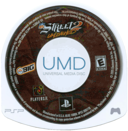 NFL Street 2 Unleashed disc for PlayStation Portable (PSP) football sports game