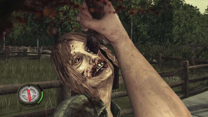 The Walking Dead Survival Instinct retro Xbox 360 video game featuring zombie survival gameplay, first person shooter combat, post apocalyptic action and classic Xbox 360 entertainment - gameplay