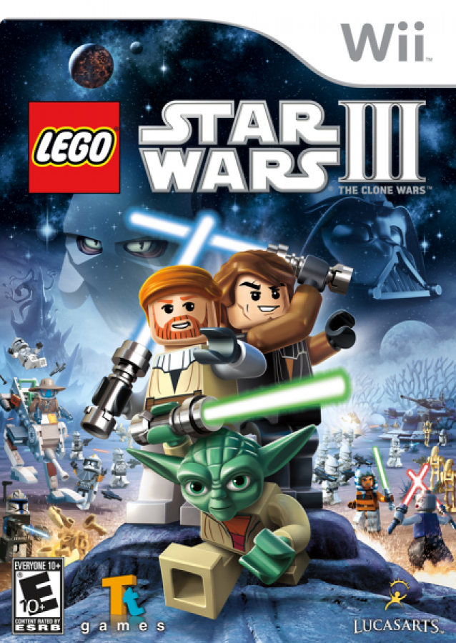 LEGO Star Wars III: The Clone Wars cover art for Nintendo Wii (Wii) video game