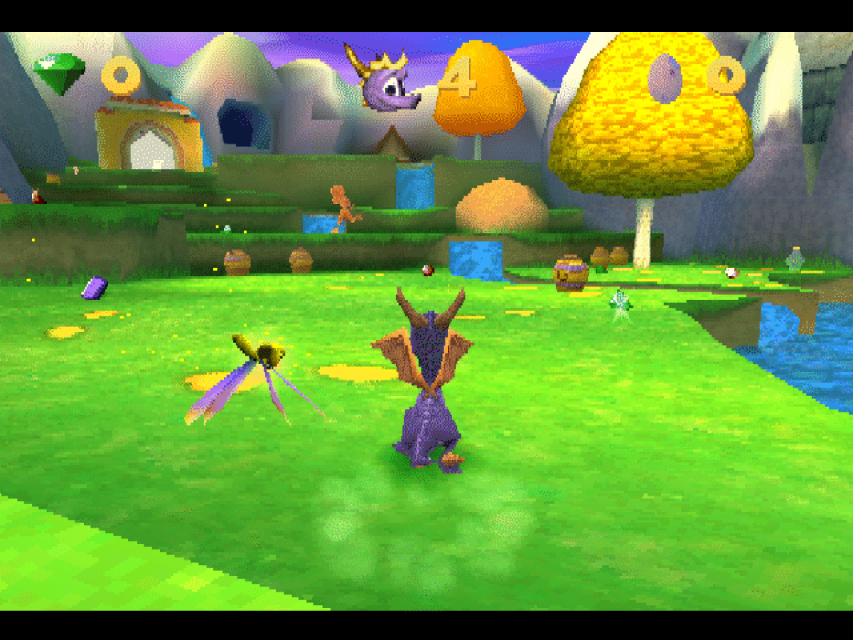 Spyro: Year of the Dragon gameplay for PlayStation 1 (PS1) platformer adventure video game