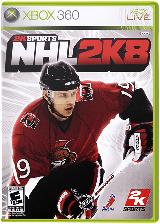 NHL 2K8 cover art for Xbox 360 (X360) video game