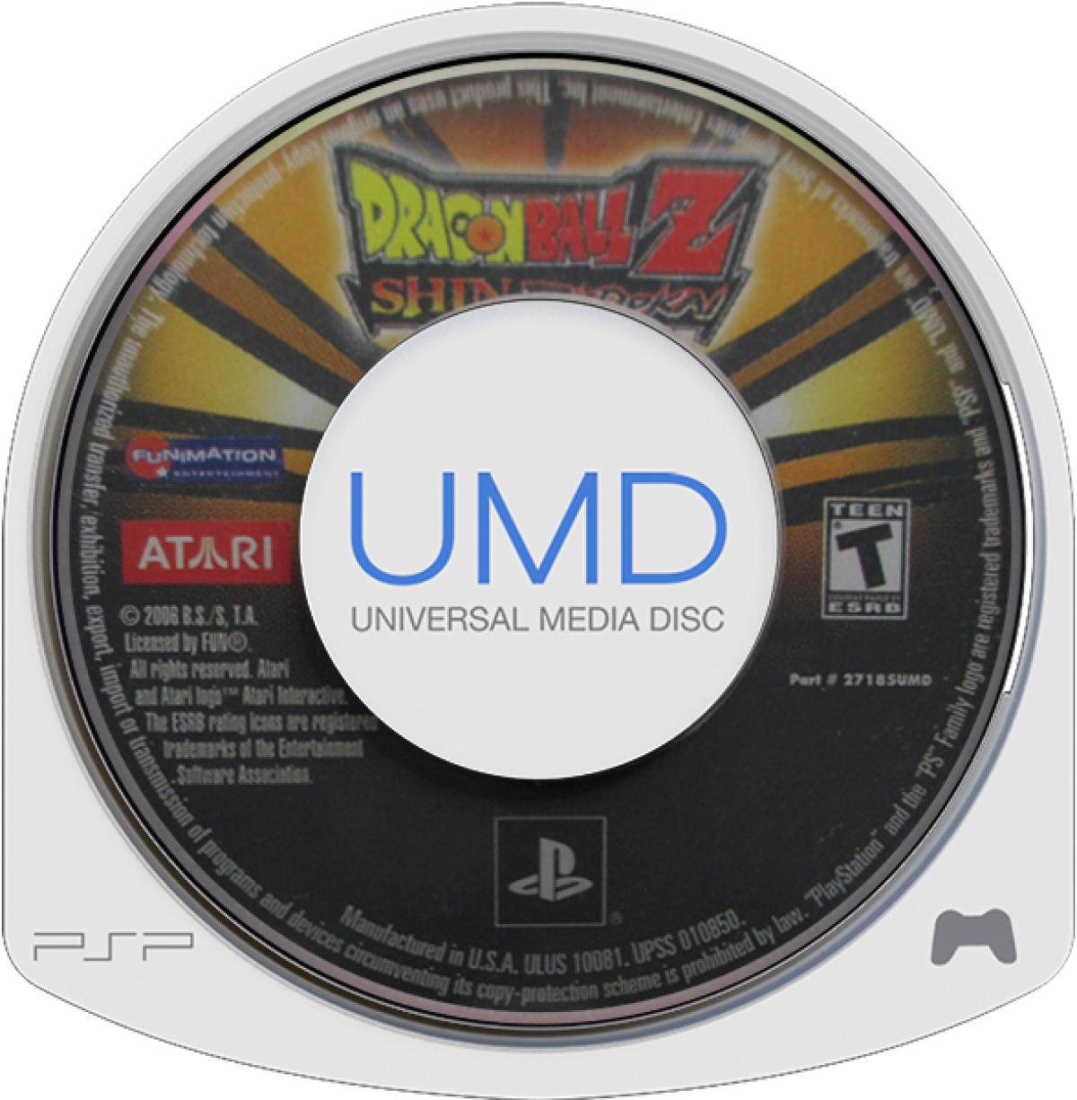 Dragon Ball Z: Shin Budokai – PlayStation Portable (PSP) disc for 3D fighting video game