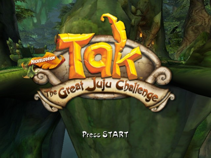 Tak The Great Juju Challenge Nintendo GameCube for retro video game enthusiasts featuring cooperative action platforming gameplay fantasy adventure challenges mini game competitions tribal themed environments puzzle solving mechanics and collectible gaming appeal gameplay 