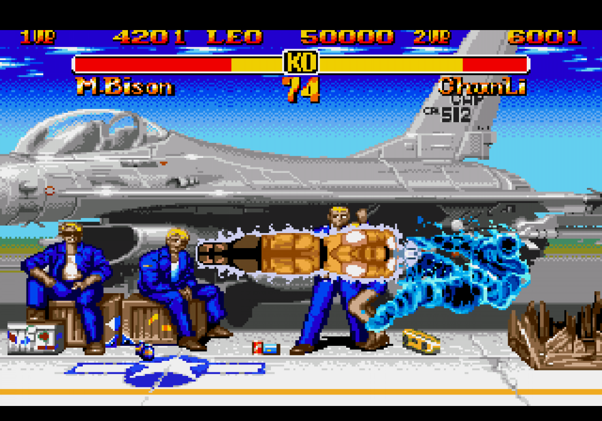 Super Street Fighter II: The New Challengers Mega Drive PAL for Sega Genesis with classic 2D fighting arcade action theme gameplay