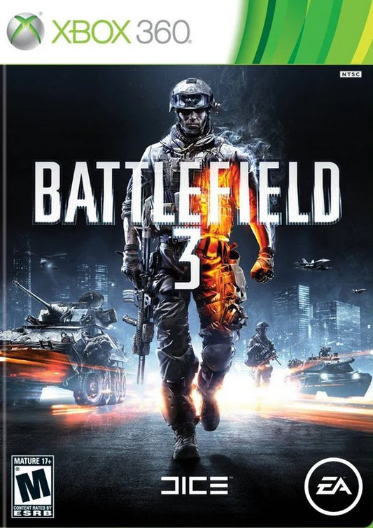 Battlefield 3 cover art for Xbox 360 (X360) video game