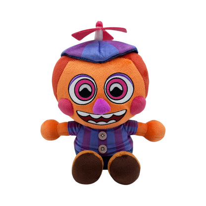 FNAF JJ 9 Inch Plush collectible Five Nights at Freddy's FNAF character plush featuring JJ soft plush construction detailed animatronic character styling 9 inch size huggable collectible display item video game merchandise and gaming collectible appeal front 