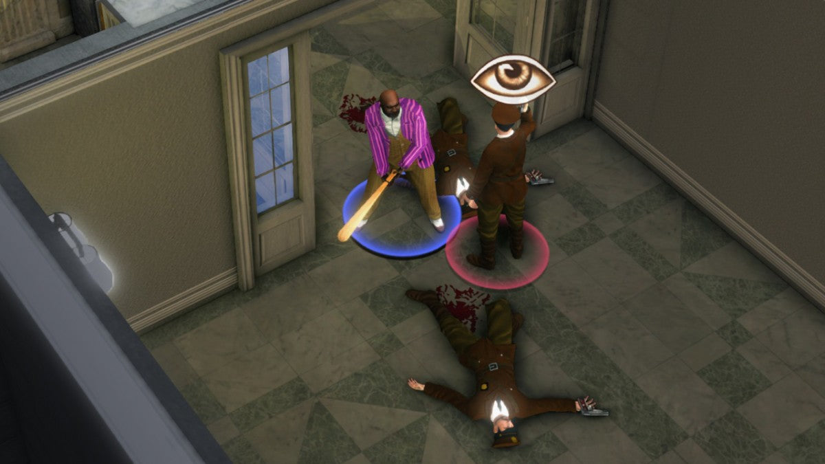 Omerta City of Gangsters Xbox 360 video game, strategy simulation, turn-based combat, mafia crime management, classic console title gameplay screenshot