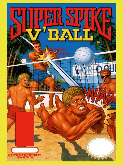 Super Spike Volleyball and World Cup Soccer cover art for Nintendo Entertainment System (NES) video game