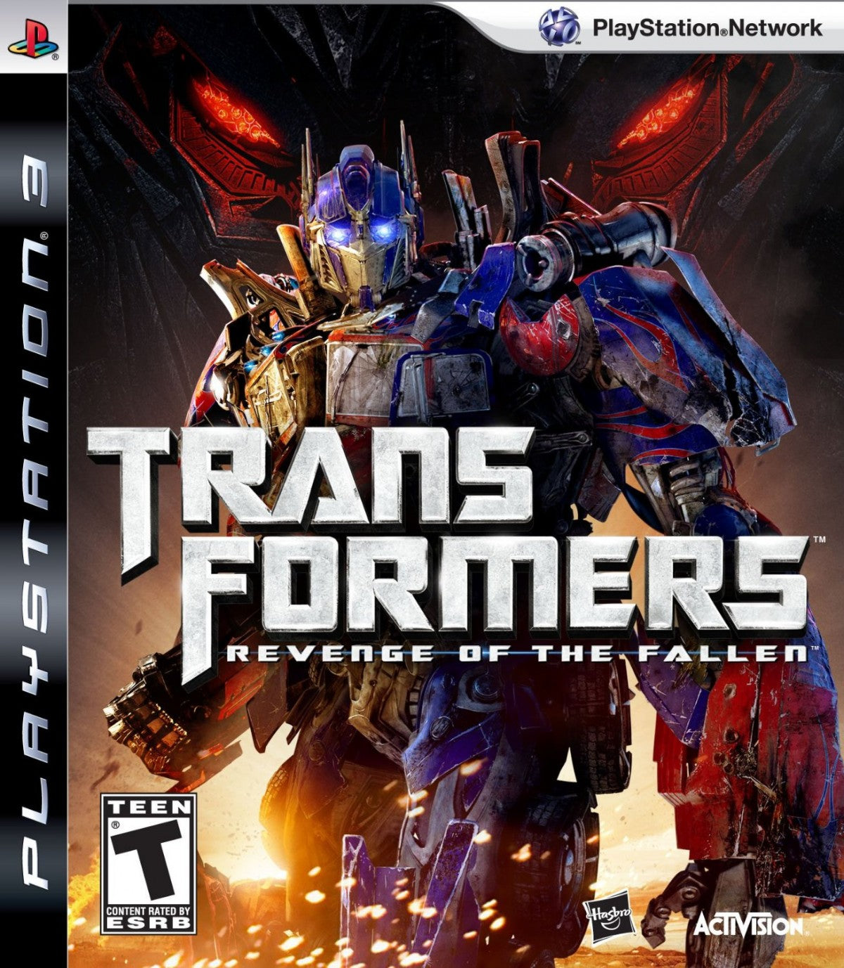 Transformers Revenge of the Fallen PlayStation 3 PS3 retro video game action adventure featuring Autobots and Decepticons intense robot combat transforming vehicle gameplay explosive missions Transformers movie based action PlayStation 3 gaming experience collectible game collection appeal cover art