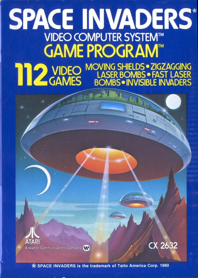 Space Invaders cover art for Atari 2600 (2600) video game