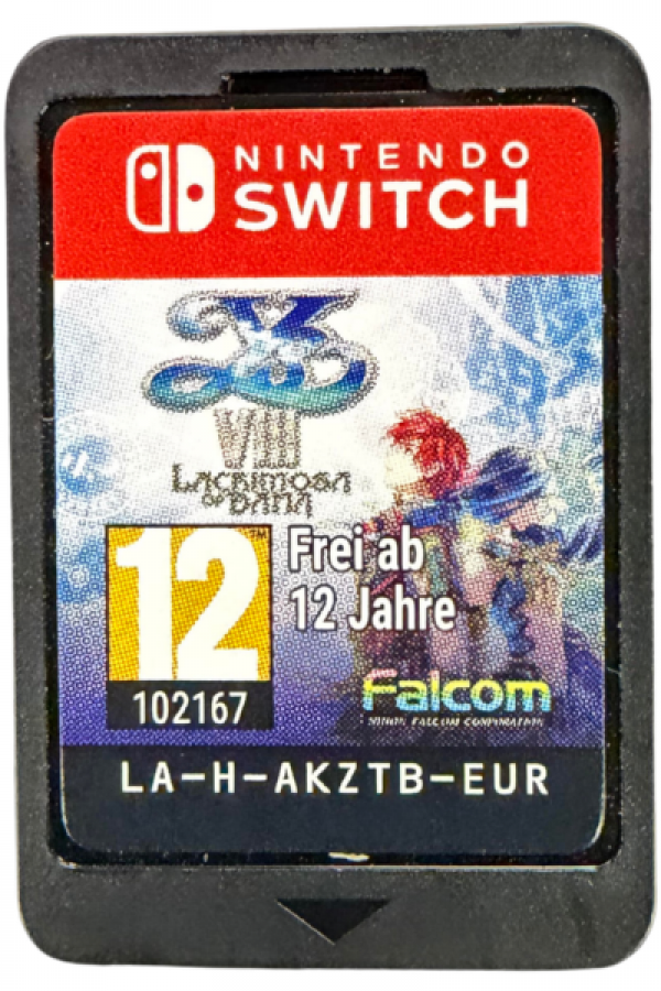 Ys VIII Lacrimosa of Dana Nintendo Switch inspired design featuring epic action role playing adventure aesthetic stranded island exploration dual protagonist storytelling fast paced real time combat mysterious ancient civilization vibrant fantasy world immersive quests presentation cartridge