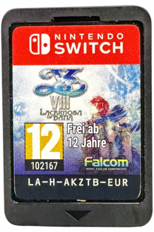 Ys VIII Lacrimosa of Dana Nintendo Switch inspired design featuring epic action role playing adventure aesthetic stranded island exploration dual protagonist storytelling fast paced real time combat mysterious ancient civilization vibrant fantasy world immersive quests presentation cartridge