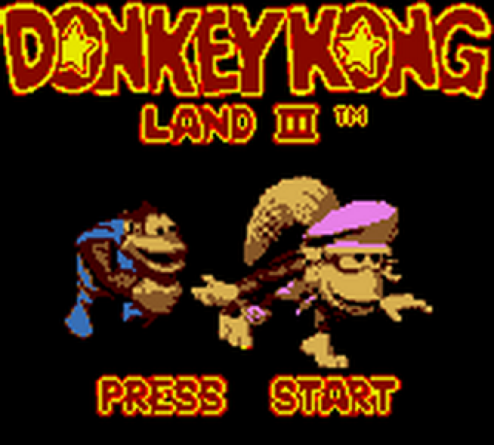 Donkey Kong Land 3 title for Game Boy (GB) video game