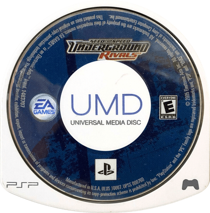 Need for Speed: Underground Rivals disc for PlayStation Portable (PSP) racing game